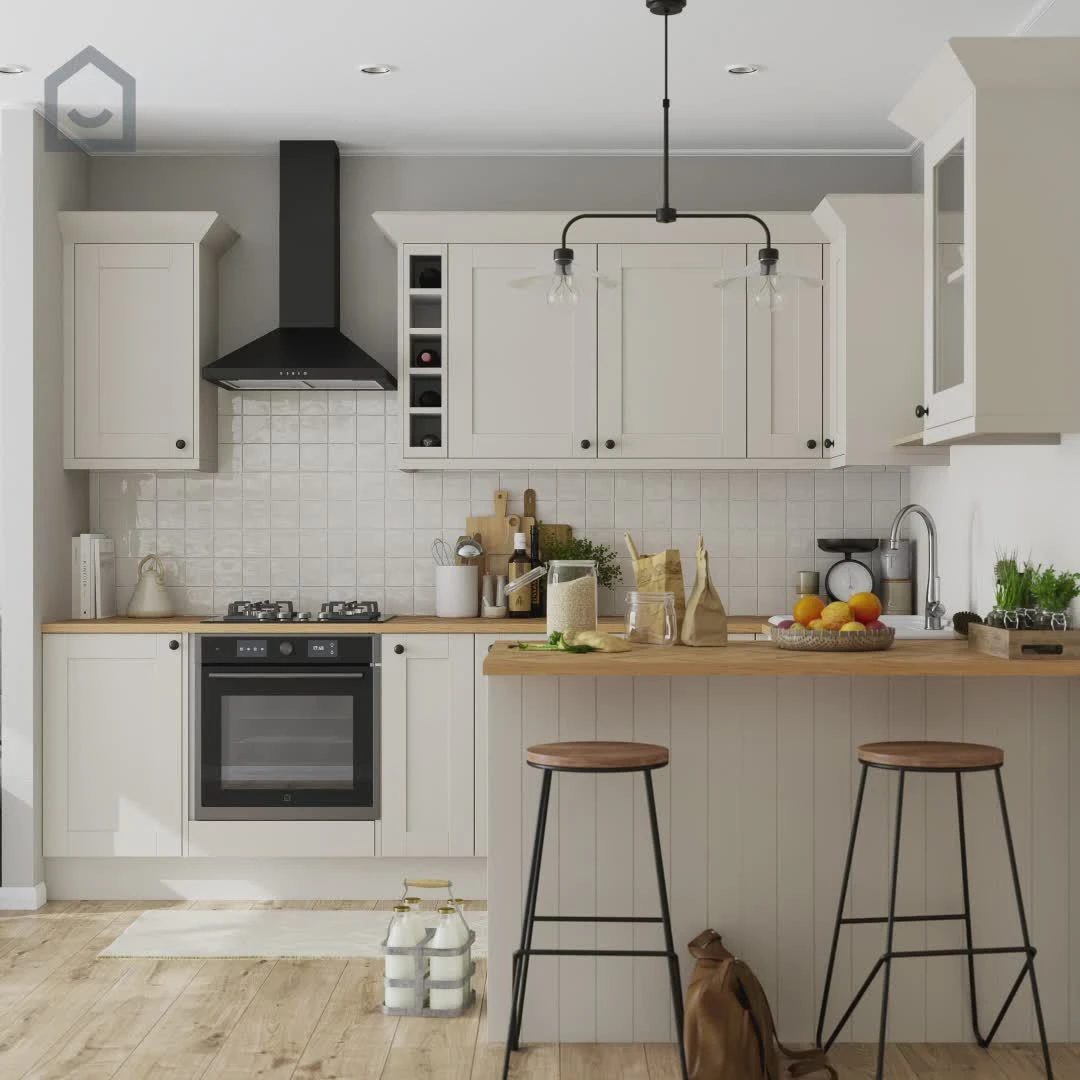 GoodHome Orin Chevron Solid Oak Upstand (L)3000mm 4 GoodHome Orin Chevron Solid Oak Upstand (L)3000mm - Image 2