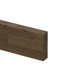GoodHome Orin Onyx Solid Oak Upstand (L)3000mm -Trade point goodhome orin onyx solid oak upstand l 3000mm5059340794914 03c