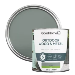 GoodHome Outdoor Kinsale Satinwood Multi-surface Paint, 2.5L