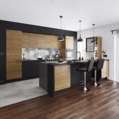 GoodHome Pasilla Matt Carbon Thin Frame Slab Drawer Front (W)400mm, Pack Of 4 -Trade point goodhome pasilla matt carbon thin frame slab drawer front w 400mm pack of 43663602474487 21i