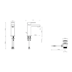 GoodHome Pazar Basin Mono Mixer Tap -Trade point goodhome pazar basin mono mixer tap5059340214283 01t bq