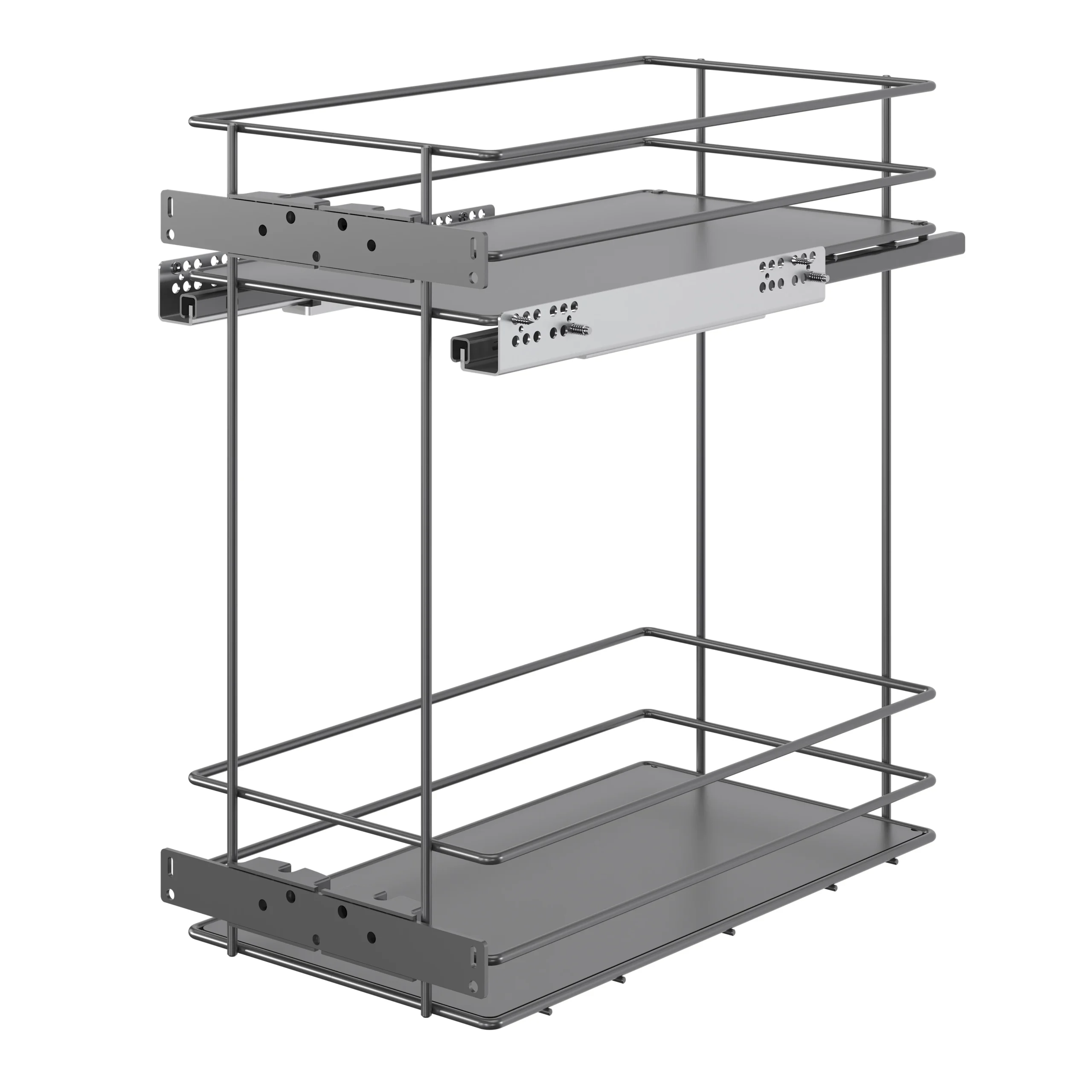 GoodHome Pebre Anthracite Soft Close Runners Pull Out Storage, (H)484mm (W)264mm 5 GoodHome Pebre Anthracite Soft Close Runners Pull Out Storage, (H)484mm (W)264mm - Image 3