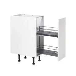 GoodHome Pebre Anthracite Soft Close Runners Pull Out Storage, (H)484mm (W)264mm 14 GoodHome Pebre Anthracite Soft Close Runners Pull Out Storage, (H)484mm (W)264mm -Trade point goodhome pebre anthracite soft close runners pull out storage h 484mm w 264mm3663602480150 23c bq