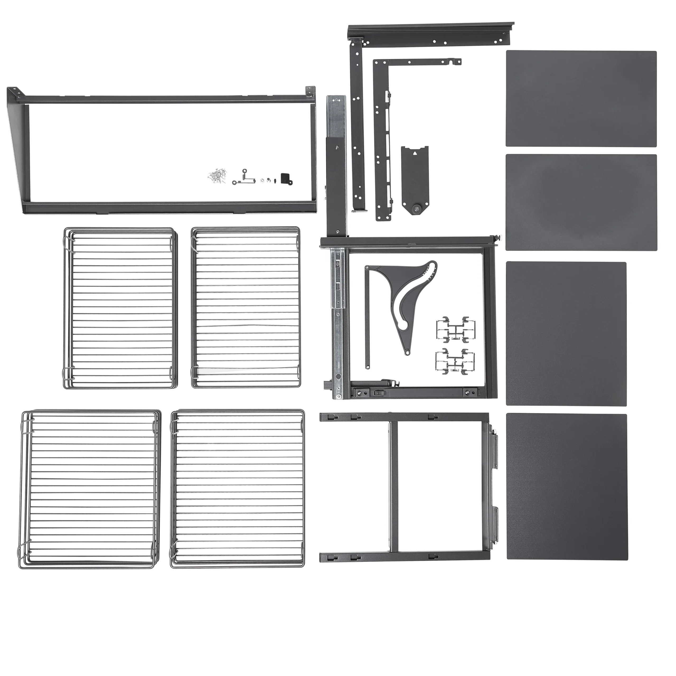 GoodHome Pebre Anthracite Soft-open Right Outward Pull Out Storage, (H)639mm (W)855mm 11 GoodHome Pebre Anthracite Soft-open Right Outward Pull Out Storage, (H)639mm (W)855mm - Image 9