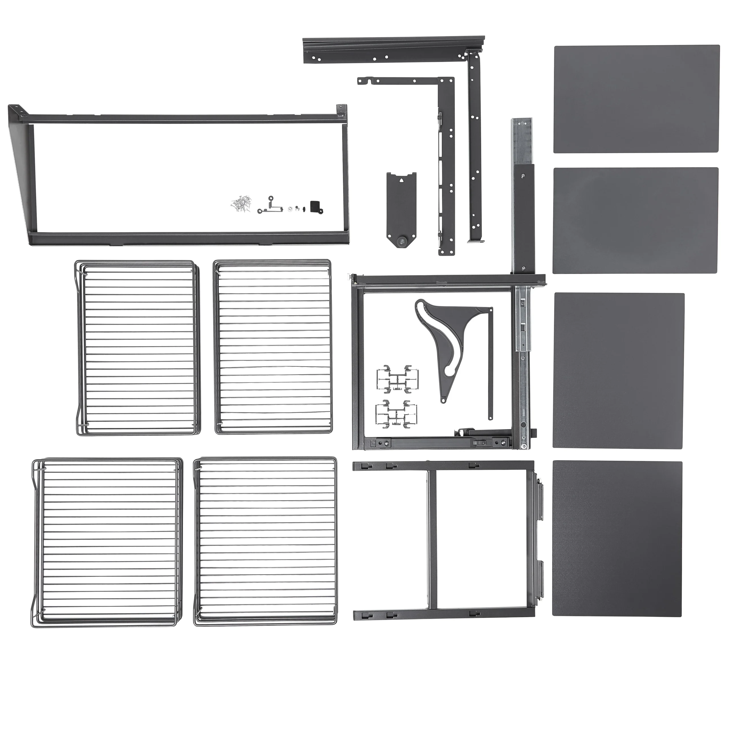 GoodHome Pebre Anthracite Soft-open Right Outward Pull Out Storage, (H)639mm (W)855mm 6 GoodHome Pebre Anthracite Soft-open Right Outward Pull Out Storage, (H)639mm (W)855mm - Image 4