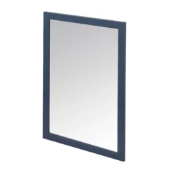 GoodHome Perma Blue Rectangular Wall-mounted Bathroom Mirror (H)700mm (W)500mm