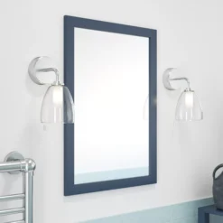 GoodHome Perma Blue Rectangular Wall-mounted Bathroom Mirror (H)700mm (W)500mm 13 GoodHome Perma Blue Rectangular Wall-mounted Bathroom Mirror (H)700mm (W)500mm -Trade point goodhome perma blue rectangular wall mounted bathroom mirror h 700mm w 500mm5059340018720 01i