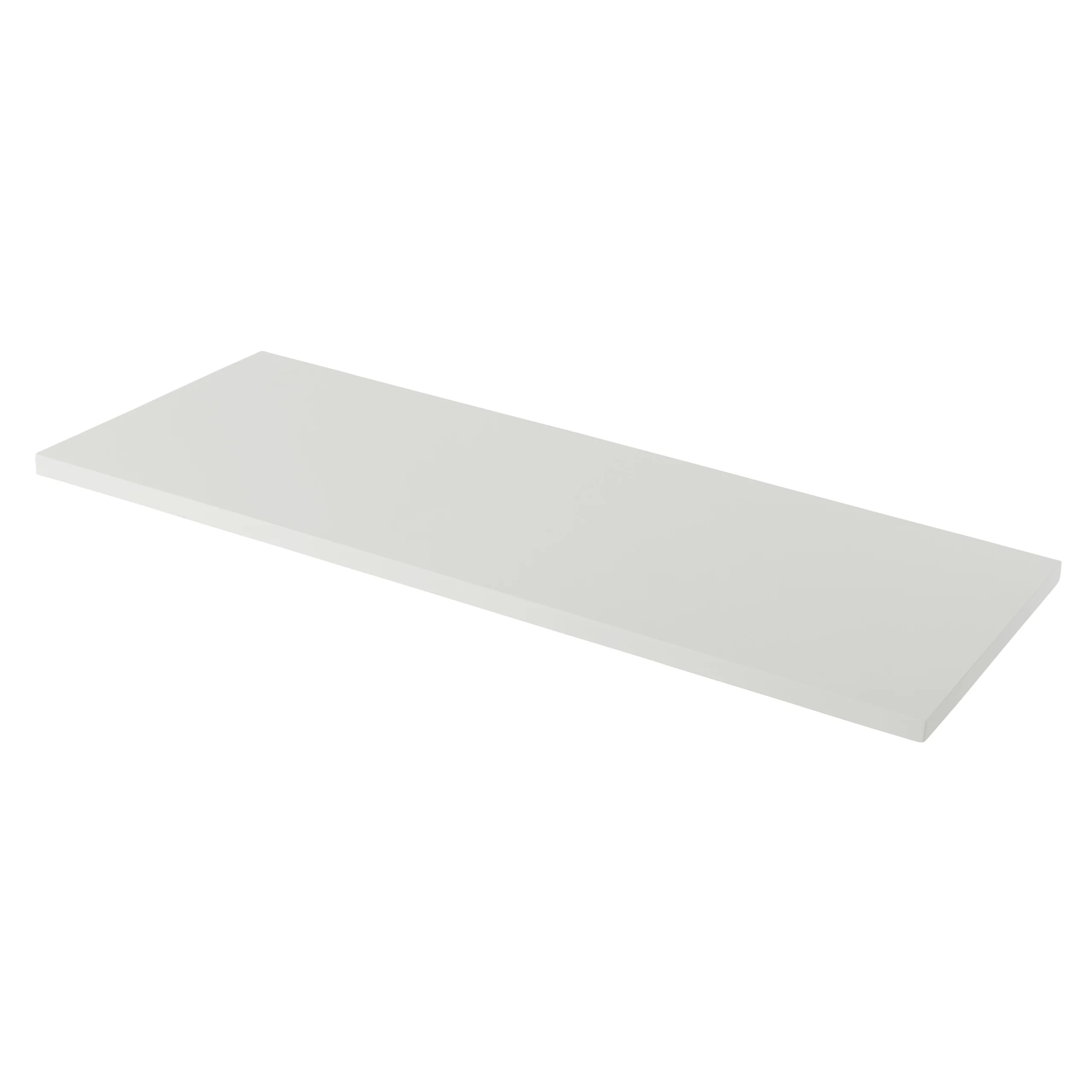 GoodHome Perma Satin White Square Edge MDF Bathroom Worktop 2.8cm X 45.2cm X 120.5cm 3 GoodHome Perma Satin White Square Edge MDF Bathroom Worktop 2.8cm X 45.2cm X 120.5cm
