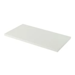 GoodHome Perma Satin White Square Edge MDF Bathroom Worktop 2.8cm X 80.5cm