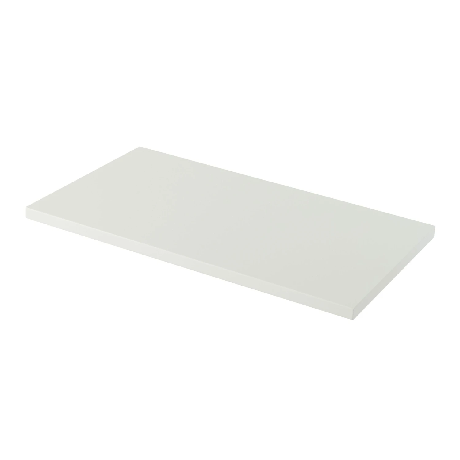 GoodHome Perma Satin White Square Edge MDF Bathroom Worktop 2.8cm X 80.5cm 3 GoodHome Perma Satin White Square Edge MDF Bathroom Worktop 2.8cm X 80.5cm