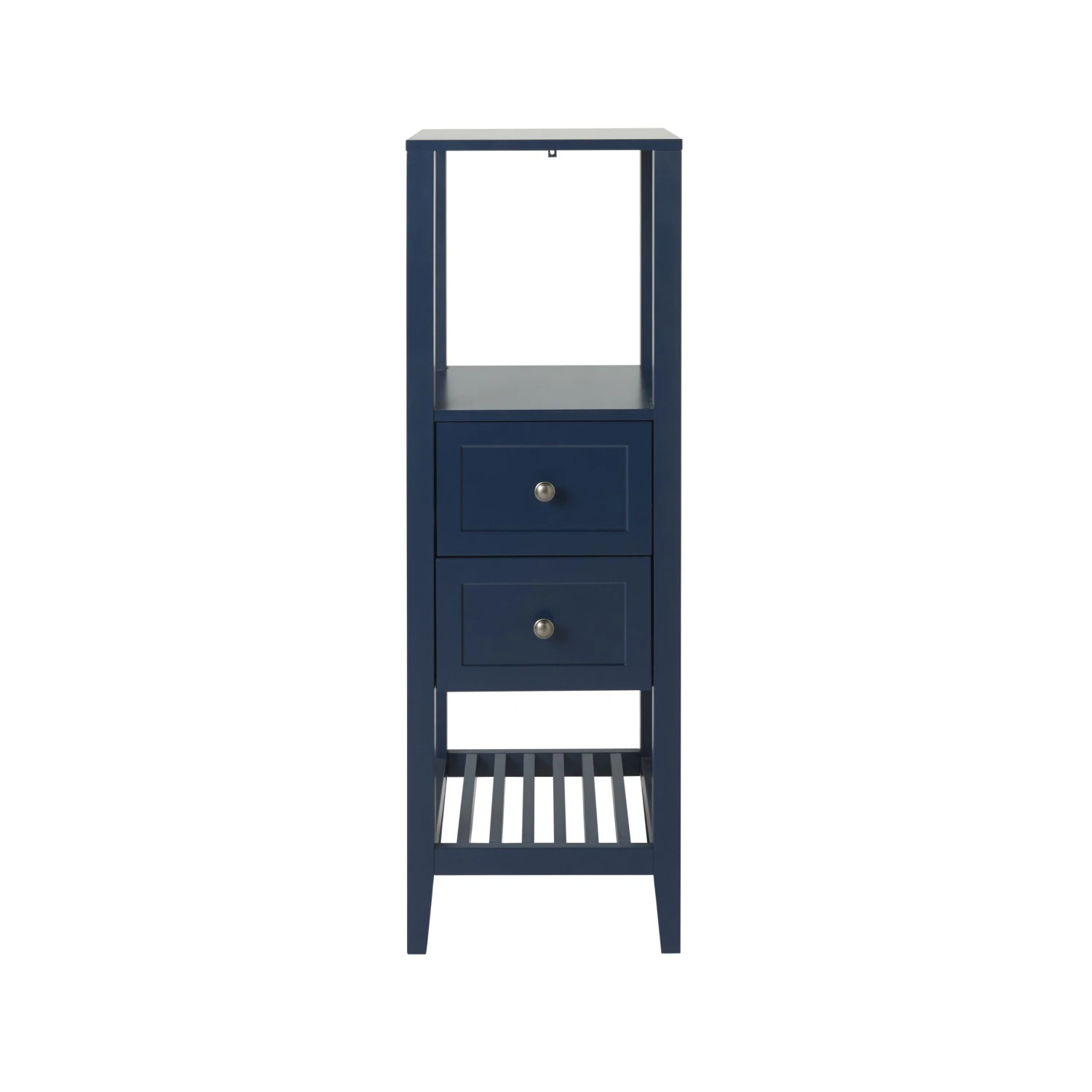 GoodHome Perma Tall Satin Blue Bathroom Cabinet (H)120cm (W)40cm 5 GoodHome Perma Tall Satin Blue Bathroom Cabinet (H)120cm (W)40cm - Image 3
