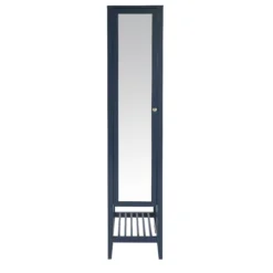 GoodHome Perma Tall Satin Blue Single Freestanding Bathroom Cabinet (H)185cm (W)40cm 10 GoodHome Perma Tall Satin Blue Single Freestanding Bathroom Cabinet (H)185cm (W)40cm -Trade point goodhome perma tall satin blue single freestanding bathroom cabinet h 185cm w 40cm5059340018706 02c