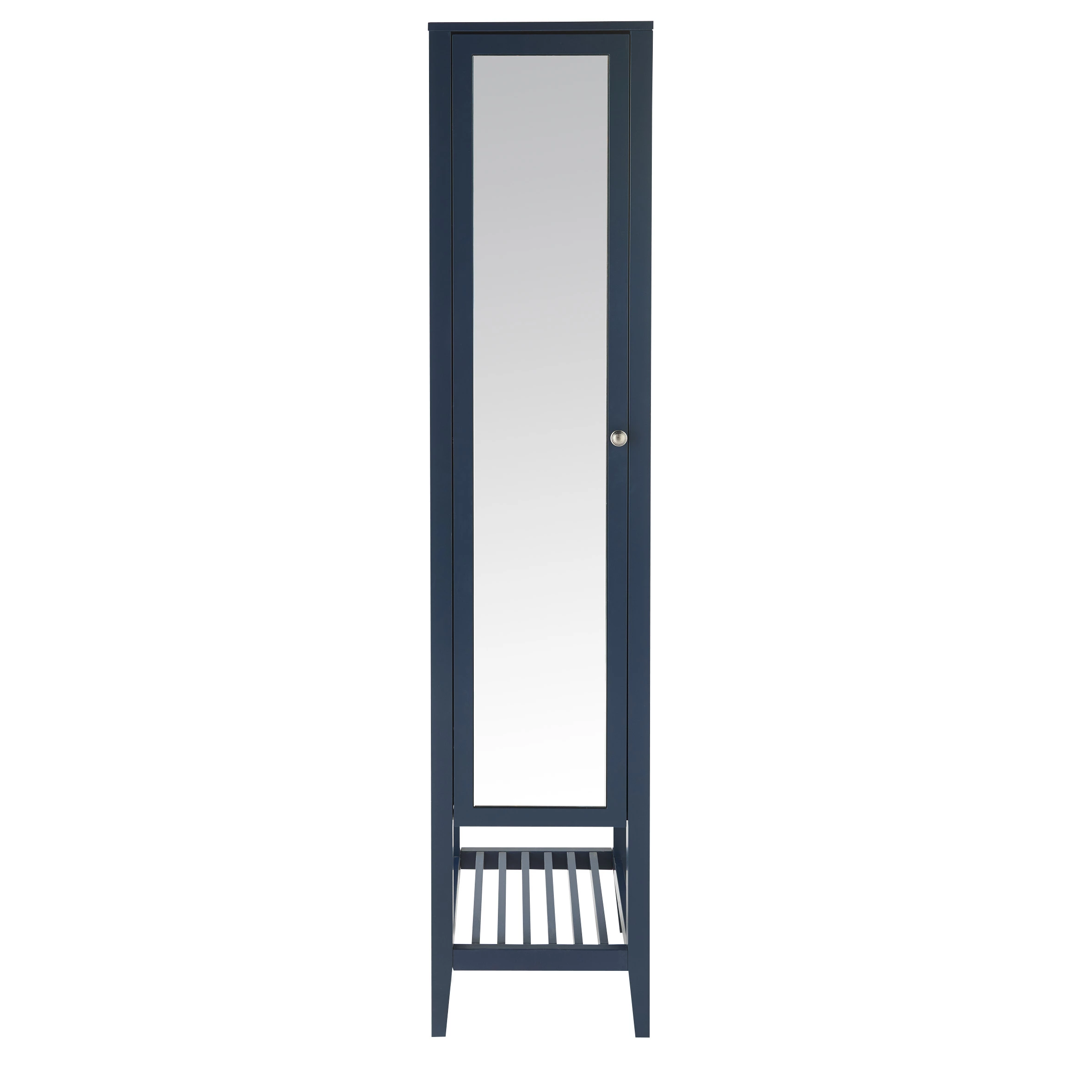 GoodHome Perma Tall Satin Blue Single Freestanding Bathroom Cabinet (H)185cm (W)40cm 5 GoodHome Perma Tall Satin Blue Single Freestanding Bathroom Cabinet (H)185cm (W)40cm - Image 3