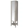 GoodHome Perma Tall Satin Grey Single Freestanding Bathroom Cabinet (H)185cm (W)40cm 1 GoodHome Perma Tall Satin Grey Single Freestanding Bathroom Cabinet (H)185cm (W)40cm -Trade point goodhome perma tall satin grey single freestanding bathroom cabinet h 185cm w 40cm5059340018256 01c