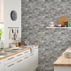 GoodHome Pernay Grey Brick Glitter Effect Textured Wallpaper 14 GoodHome Pernay Grey Brick Glitter Effect Textured Wallpaper -Trade point goodhome pernay grey brick glitter effect textured wallpaper3663602559672 01i bq