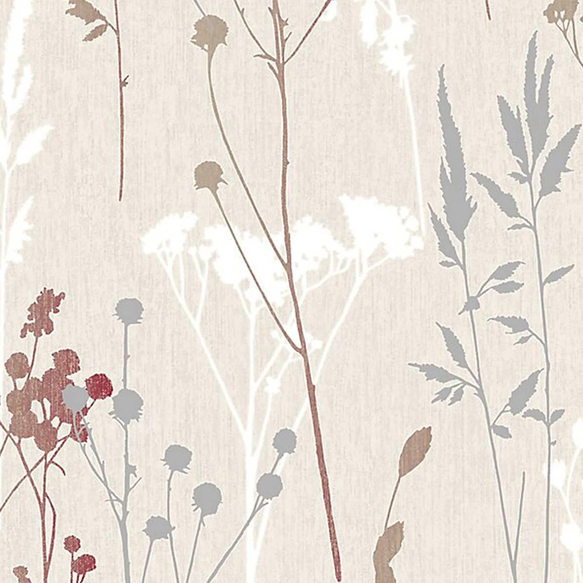 GoodHome Pio Cream & Red Floral Textured Wallpaper 5 GoodHome Pio Cream & Red Floral Textured Wallpaper - Image 3