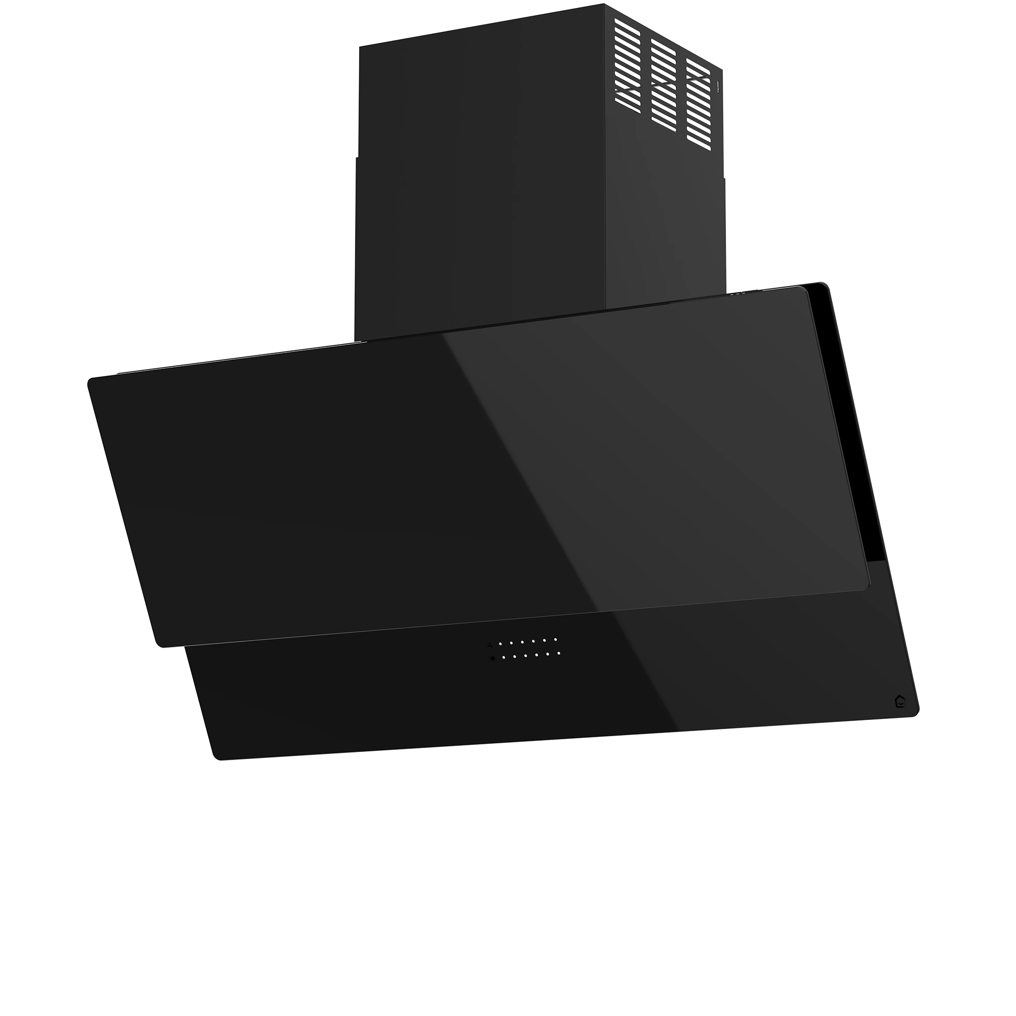 GoodHome PlasmaSense GHAG90PLAS Black Steel & Glass Angled Cooker Hood (W)89.8cm - Black 3 GoodHome PlasmaSense GHAG90PLAS Black Steel & Glass Angled Cooker Hood (W)89.8cm - Black