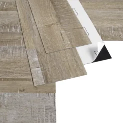 GoodHome Poprock Wood Effect Wood Effect Self-adhesive Vinyl Plank, Pack Of 8