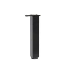 GoodHome Portloe Matt Black Aluminium Adjustable Cabinet Feet (H)231mm, Pack Of 2