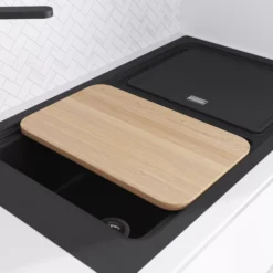 GoodHome Romesco Linea Black Granite 1 Bowl Sink & Drainer (W)515mm X (L)880mm 21 GoodHome Romesco Linea Black Granite 1 Bowl Sink & Drainer (W)515mm X (L)880mm -Trade point goodhome romesco linea black granite 1 bowl sink drainer w 515mm x l 880mm5059340458533 04i