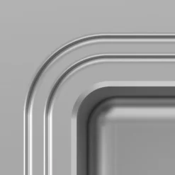 GoodHome Romesco Metallic Effect Stainless Steel Rectangular 1 Bowl Kitchen Sink (W)510mm -Trade point goodhome romesco metallic effect stainless steel rectangular 1 bowl kitchen sink w 510mm5059340458755 36c