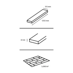 GoodHome Rowley Grey Wood Effect Laminate Flooring, 1.99m² -Trade point goodhome rowley grey wood effect laminate flooring 1 99m 5059340391120 01t