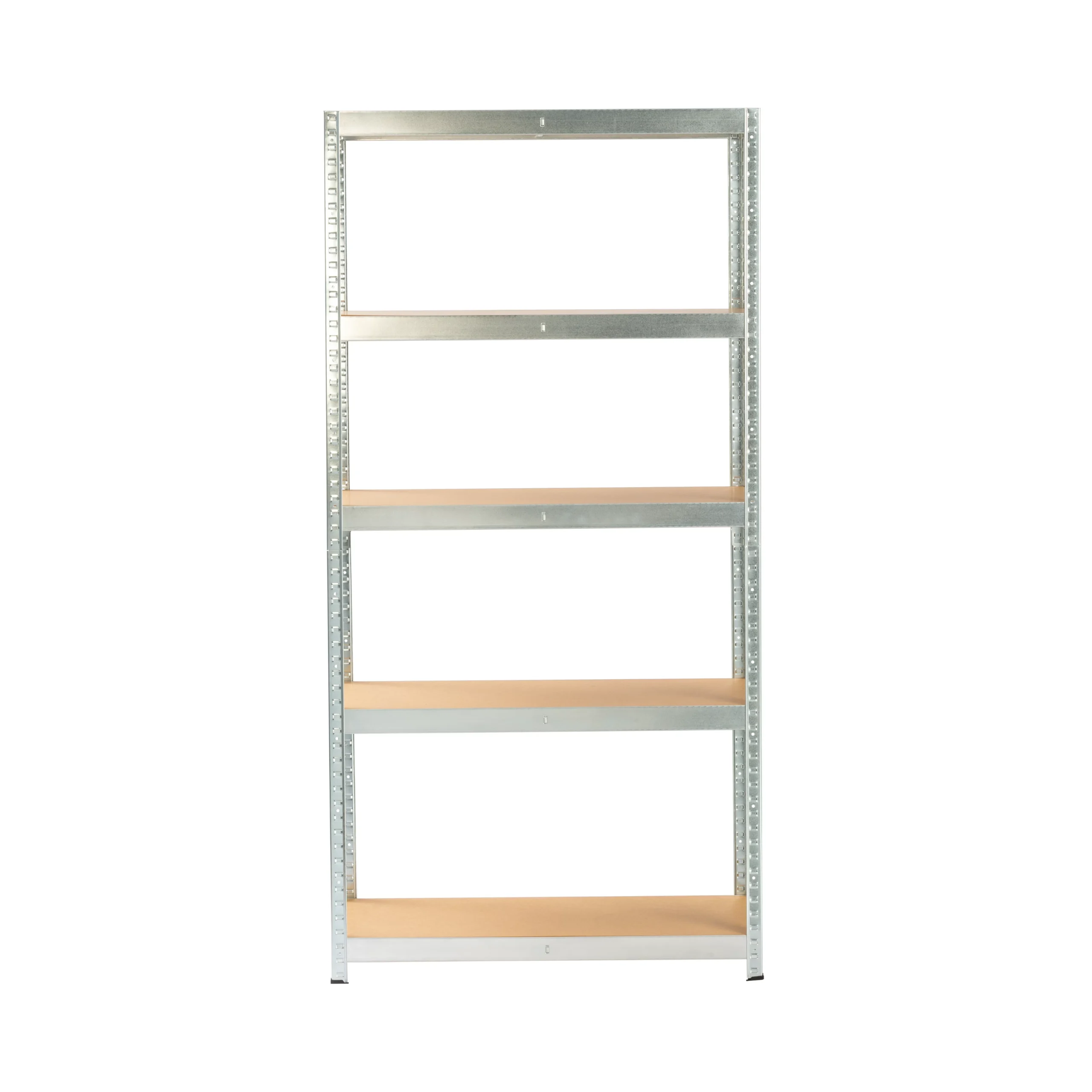 GoodHome Ryle Grey 5 Shelf High-density Fibreboard (HDF) & Powder-coated Steel Shelving Unit (H)1800mm (W)900mm 4 GoodHome Ryle Grey 5 Shelf High-density Fibreboard (HDF) & Powder-coated Steel Shelving Unit (H)1800mm (W)900mm - Image 2