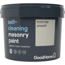 GoodHome Self-cleaning Breckenridge Smooth Matt Masonry Paint, 10L -Trade point goodhome self cleaning breckenridge smooth matt masonry paint 10l3663602522102 01bq
