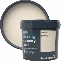 GoodHome Self-cleaning Magnolia Smooth Matt Masonry Paint, 5L 10 GoodHome Self-cleaning Magnolia Smooth Matt Masonry Paint, 5L -Trade point goodhome self cleaning magnolia smooth matt masonry paint 5l3663602521174 37c
