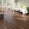 GoodHome Skanor Dark Brown Oak Solid Wood Flooring, 1.3m² Pack -Trade point goodhome skanor dark brown oak solid wood flooring 1 3m pack5059340355733 01i