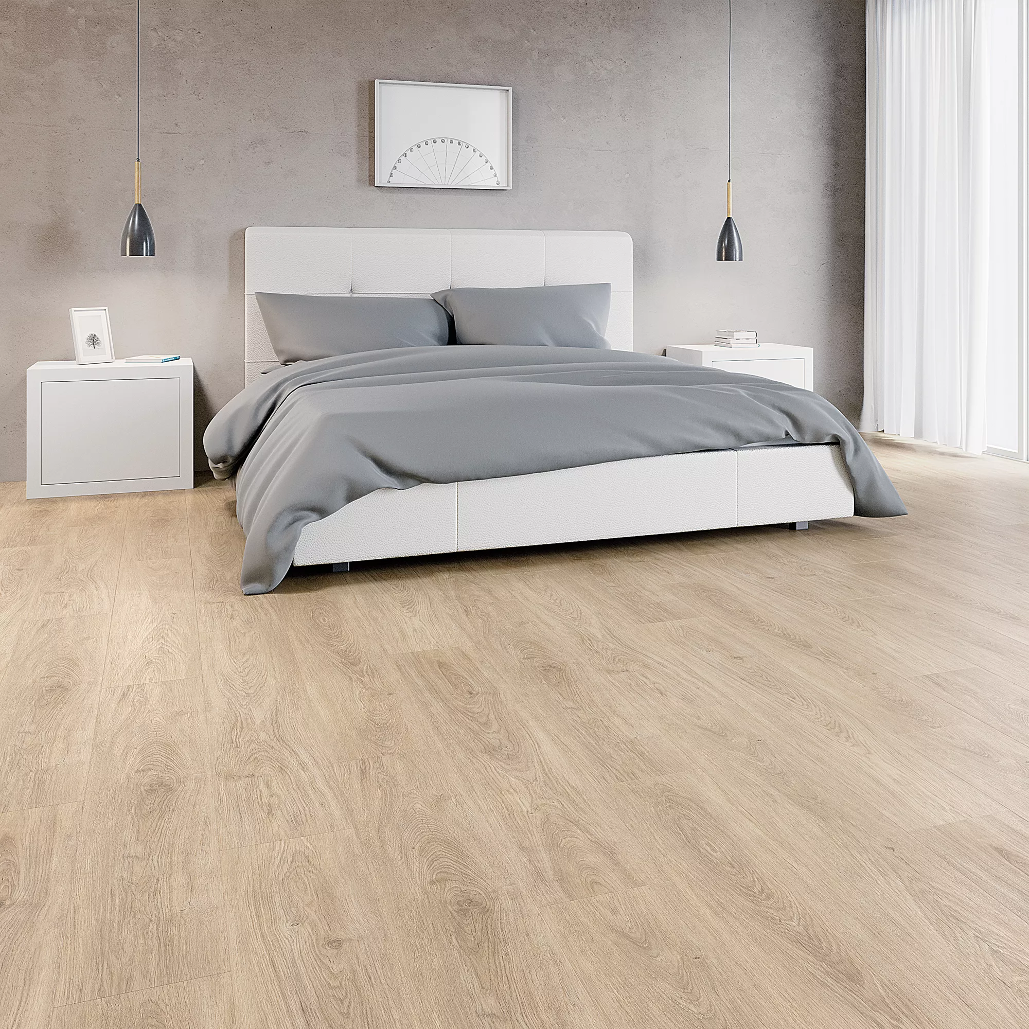 GoodHome Southwell Grey Wood Effect Laminate Flooring, 1.59m² 3 GoodHome Southwell Grey Wood Effect Laminate Flooring, 1.59m²
