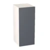 GoodHome Stevia Gloss Anthracite Slab Wall Kitchen Cabinet (W)300mm (H)720mm