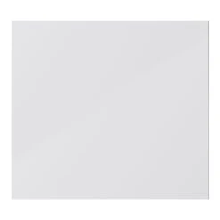 GoodHome Stevia Gloss Grey Slab Drawer Front, Bridging Door & Bi Fold Door, (W)400mm (H)356mm (T)18mm