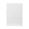 GoodHome Stevia Gloss White Slab Multi Drawer Front (W)500mm, Pack Of 4 -Trade point goodhome stevia gloss white slab multi drawer front w 500mm pack of 43663602647553 02c bq