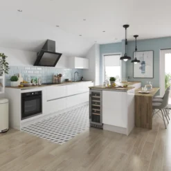 GoodHome Stevia Gloss White Slab Tall Larder Cabinet Door (W)600mm (H)1467mm (T)18mm 15 GoodHome Stevia Gloss White Slab Tall Larder Cabinet Door (W)600mm (H)1467mm (T)18mm -Trade point goodhome stevia gloss white slab tall larder cabinet door w 600mm h 1467mm t 18mm3663602647225 21i