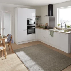 GoodHome Stevia Gloss White Slab Tall Larder Cabinet Door (W)600mm (H)1467mm (T)18mm 14 GoodHome Stevia Gloss White Slab Tall Larder Cabinet Door (W)600mm (H)1467mm (T)18mm -Trade point goodhome stevia gloss white slab tall larder cabinet door w 600mm h 1467mm t 18mm3663602647225 52i