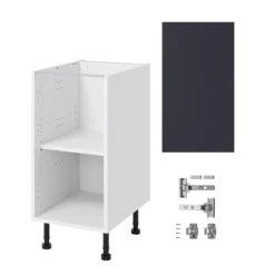 GoodHome Stevia Matt Blue Slab Base Kitchen Cabinet (W)400mm (H)720mm 9 GoodHome Stevia Matt Blue Slab Base Kitchen Cabinet (W)400mm (H)720mm -Trade point goodhome stevia matt blue slab base kitchen cabinet w 400mm h 720mm5059340702643 07c bq