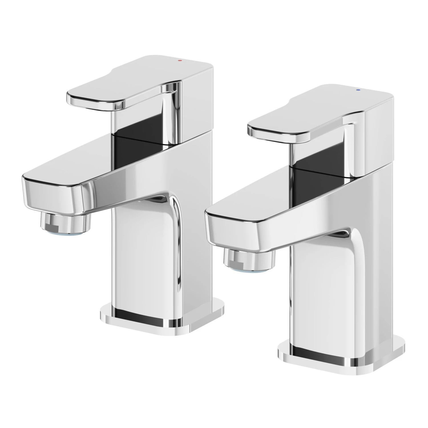 GoodHome Teesta Chrome Effect New Century Basin Pillar Tap 3 GoodHome Teesta Chrome Effect New Century Basin Pillar Tap