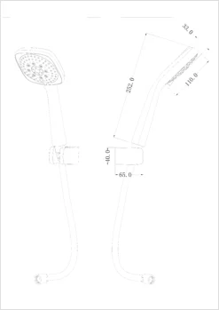 GoodHome Teesta Chrome Effect Shower Kit 8 GoodHome Teesta Chrome Effect Shower Kit -Trade point goodhome teesta chrome effect shower kit3663602299486 01t
