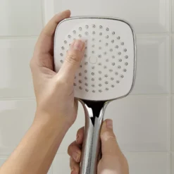 GoodHome Teesta Single-spray Pattern Shower Head -Trade point goodhome teesta single spray pattern shower head3663602298953 38i