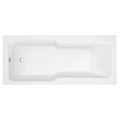 GoodHome Trojan LH & RH Non-reversible Acrylic Straight Double Ended Bath, Panel & Screen Set, (L)1700mm (W)1700mm -Trade point goodhome trojan lh rh non reversible acrylic straight double ended bath panel screen set l 1700mm w 1700mm3663602371052 03c