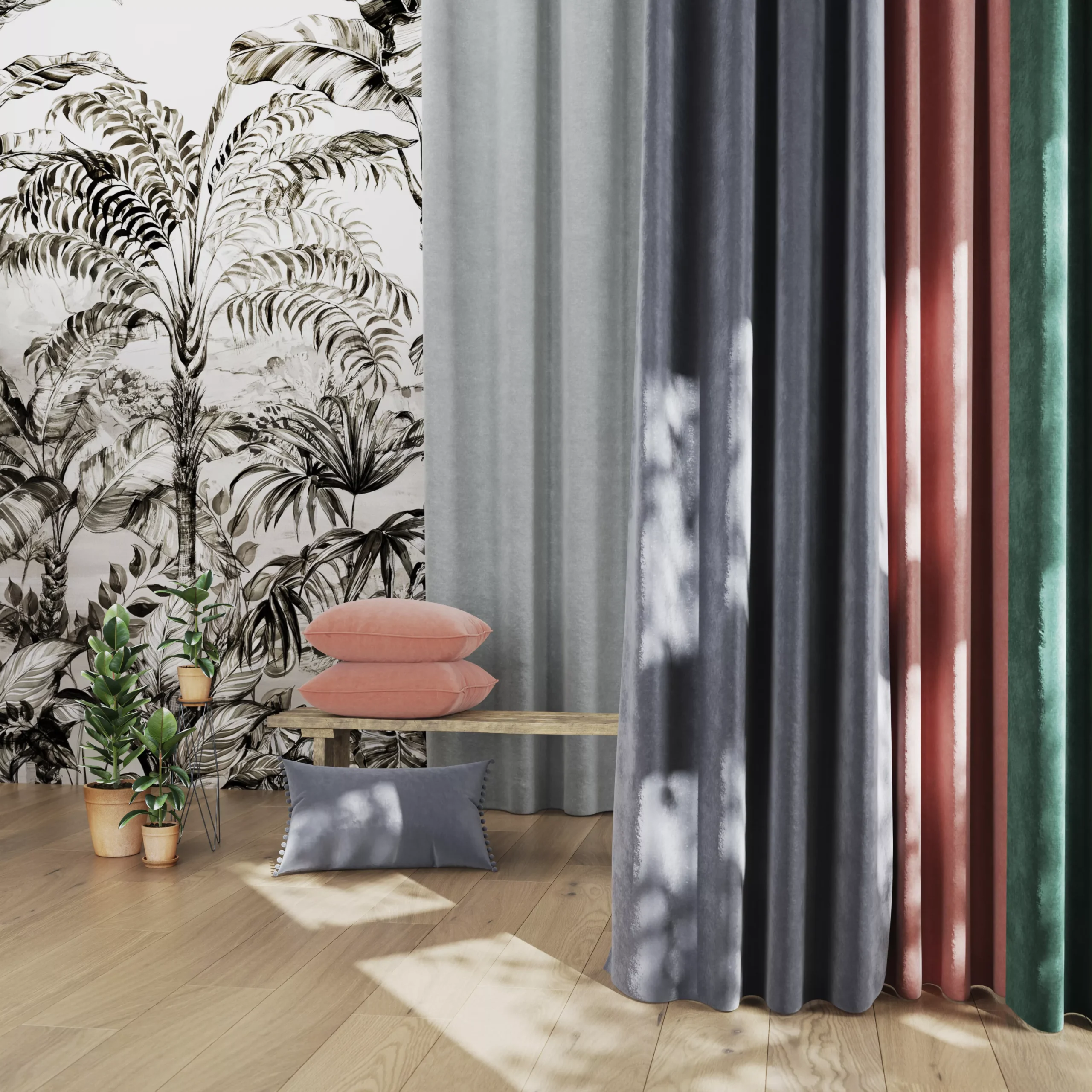 GoodHome Valgreta Deep Navy Rectangular Indoor Cushion (L)30cm X (W)500cm 9 GoodHome Valgreta Deep Navy Rectangular Indoor Cushion (L)30cm X (W)500cm - Image 7