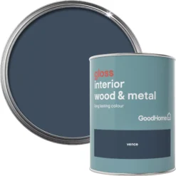 GoodHome Vence Gloss Metal & Wood Paint, 750ml
