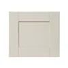 GoodHome Verbena Matt Cashmere Painted Natural Ash Shaker Drawer Front, Bridging Door & Bi Fold Door, (W)400mm (H)356mm (T)20mm