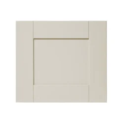 GoodHome Verbena Matt Cashmere Painted Natural Ash Shaker Drawer Front, Bridging Door & Bi Fold Door, (W)400mm (H)356mm (T)20mm