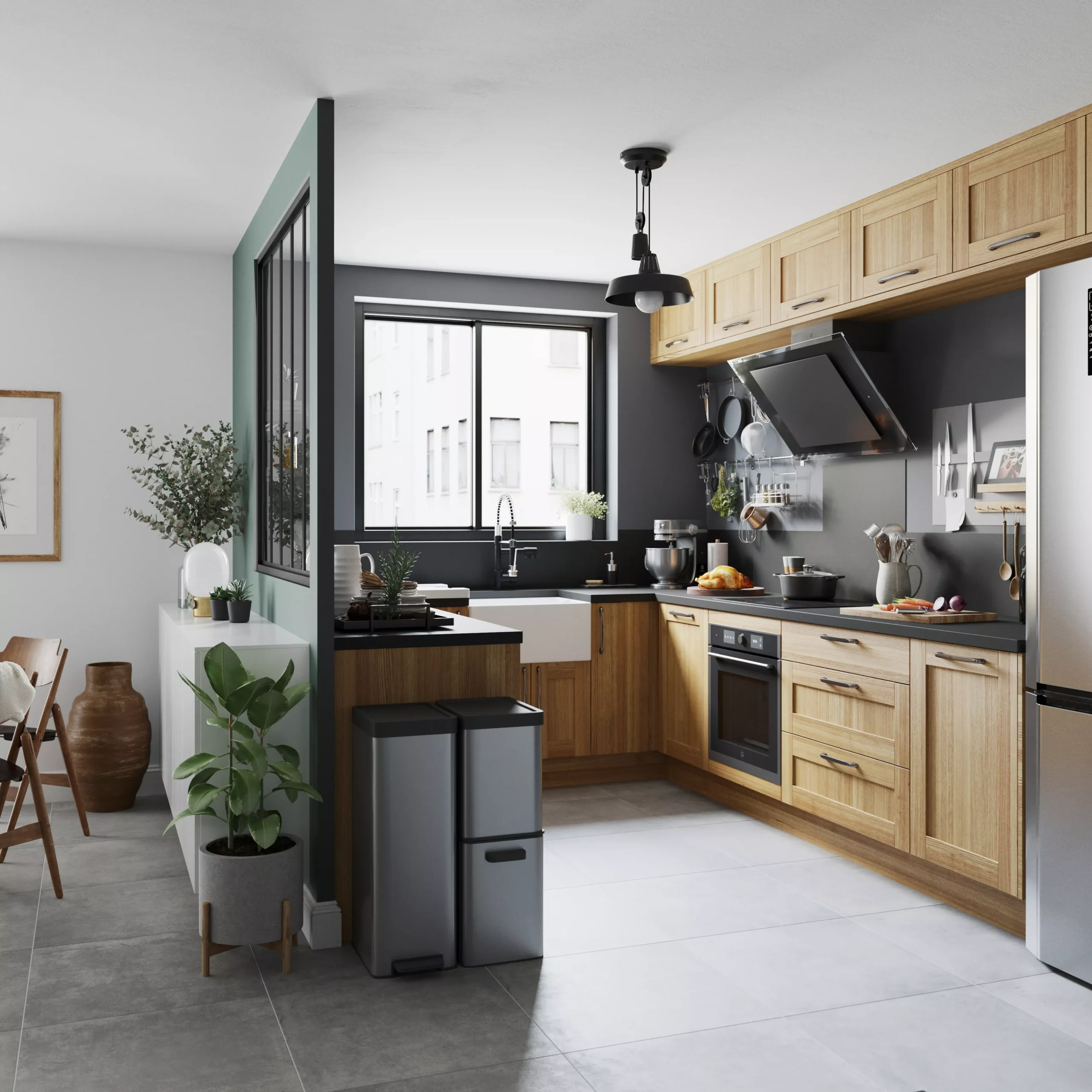 GoodHome Verbena Natural Oak Shaker Standard Appliance Filler Panel (H)115mm (W)597mm 9 GoodHome Verbena Natural Oak Shaker Standard Appliance Filler Panel (H)115mm (W)597mm - Image 7