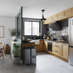 GoodHome Verbena Natural Oak Shaker Tall Larder Cabinet Door (W)500mm (H)1467mm (T)20mm 21 GoodHome Verbena Natural Oak Shaker Tall Larder Cabinet Door (W)500mm (H)1467mm (T)20mm -Trade point goodhome verbena natural oak shaker tall larder cabinet door w 500mm h 1467mm t 20mm3663602654018 24i