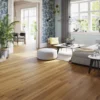 GoodHome Visby M Blond Oak Real Wood Top Layer Flooring, 0.99m² Pack Of 7