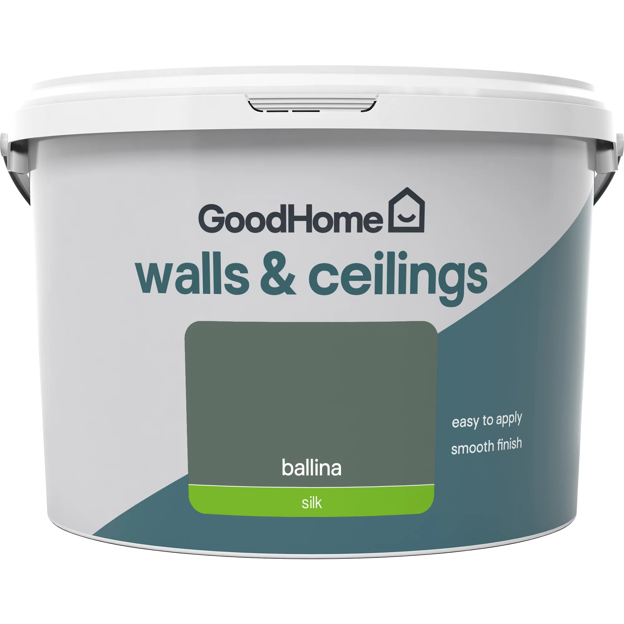 GoodHome Walls & Ceilings Ballina Silk Emulsion Paint, 2.5L 4 GoodHome Walls & Ceilings Ballina Silk Emulsion Paint, 2.5L - Image 2
