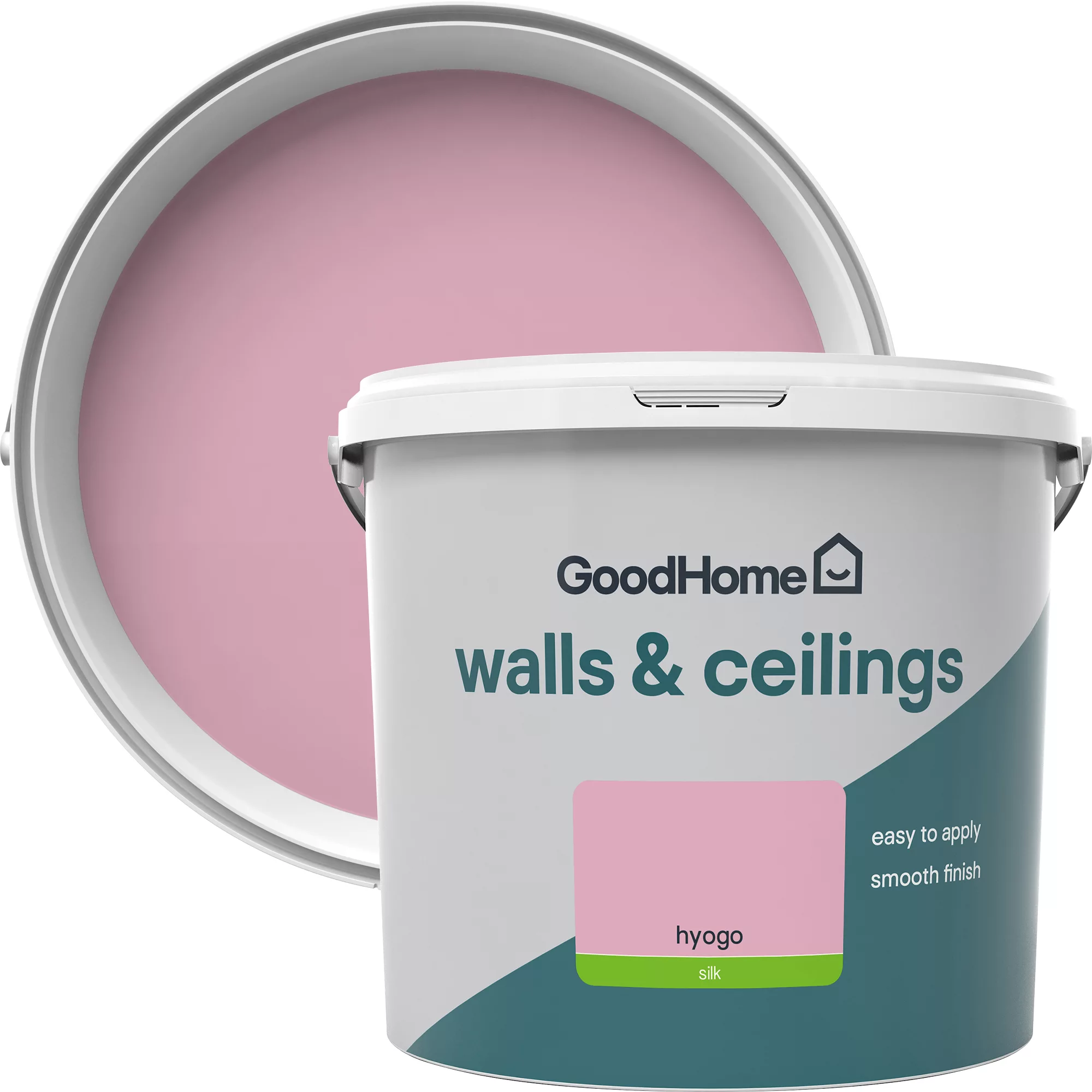 GoodHome Walls & Ceilings Hyogo Silk Emulsion Paint, 5L 3 GoodHome Walls & Ceilings Hyogo Silk Emulsion Paint, 5L